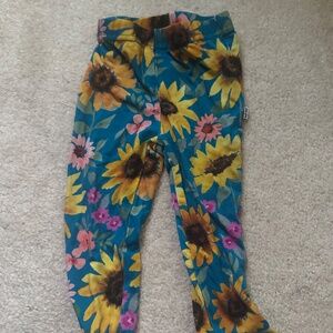 Little sleepies play leggings sunflower